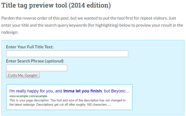 MOZ title preview tool 2014